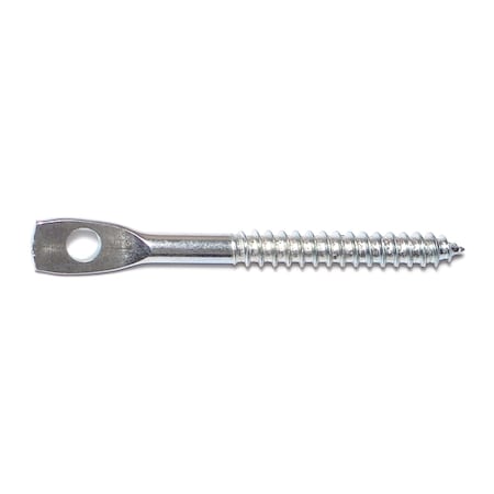 Midwest Fastener Lag Screw, 1/4 in, 3 in, Steel, Zinc Plated Hex 100 PK 01370